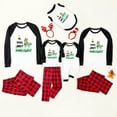 thumbnail image 5 of Family Matching Christmas Pajamas Red Dinosaur Plaid and Black Sleeves with Is This Jolly Enough Design, Sizes NB to 6XL with Pet Outfit, 5 of 7