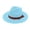 Sky Blue, variant on Sun Hat for Women Ndbuld Womens Wide Brim Sun Hat with Wind Lanyard UPF Summer Straw Sun Hats for Women