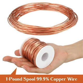 Inspirelle 18 Gauge 377 Feet Silver Aluminum Craft Wire Bendable Metal Wire  For Jewelry Craft Making