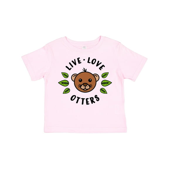 Inktastic Live Love Otters Boys or Girls Toddler T-Shirt
