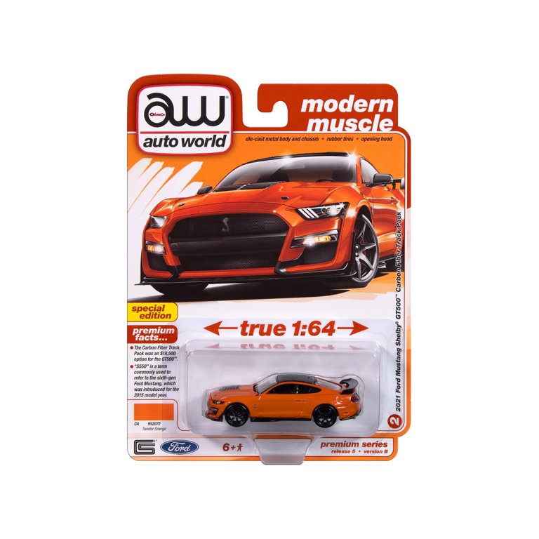 Auto World 1:64 Die Cast 2021 Ford Mustang Shelby GT500 Carbon