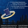 thumbnail image 2 of Gem Stone King 14K Two Tone Gold Blue Lapis and Lab Grown Diamond Engagement Ring for Women | 2.72 Cttw | Emerald Cut 9X7MM | Gemstone Birthstone | Size 9, 2 of 6