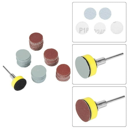 

Tebru Sander Disc 100pcs Mix Grit Sander Disc Sanding Polishing Paper Pads Abrasive Sandpaper Set Sandpaper