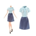 thumbnail image 6 of 30CM Doll Clothes Changing Fashion Set Street Photo Dress Casual Pants Set Floral Skirt, 6 of 15