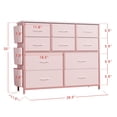 thumbnail image 2 of Bingirl Commode Moderne à 10 Tiroirs pour Chambre – Tiroir de Rangement en Tissu avec Poches Latérales pour Pièce, Garde-Robe, Couloir et Entrée, 2 of 8