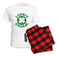 thumbnail image 5 of CafePress - Cute Circle Lucky Charm Women's Light Pajamas - Women's Short Sleeve Print T-Shirt and Pants Light Cotton Pajama Set, 5 of 7