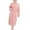 Pink, variant on Women's Long Sleeve Robe Fleece Long Pjs Fuzzy Comfy Warm Robe Bathrobe Plush Winter Soft Thick Sleeping Warm Blue Small-Large