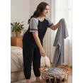 thumbnail image 3 of Cueply Women’s Plus Size Pajama Set 2 Piece Short Sleeve Lounge Top and Elastic Waist Jogger Pants Soft Sleepwear, 3 of 7