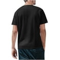 thumbnail image 4 of ohmzyzo Men's Henley T-Shirts Summer Short Sleeve Button Shirts Casual Solid Color Basic Tee Tops, 4 of 9