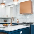 thumbnail image 2 of Akicon Stainless Steel Range Hood, Modern Box Ducted Kitchen Hood with Powerful Vent Motor, Wall Mount, 30"W*30"H*14"D, Copper, 2 of 10