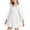 w93# White109, variant on Wuxian Girl Sundress Smocked Square Necked Long Sleeved Solid Color Knee Length Ruffled Skirt High Waist Fall Dress,Light Blue,18-24 Months
