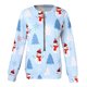 thumbnail image 4 of Sudadera de Moda Gibobby Suéter de Manga Larga con Cremallera en T Cuello Redondo Estampado Navideño Aqua L, 4 of 4