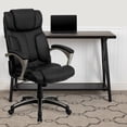 thumbnail image 2 of Scranton & Co Chaise de Bureau Pliante en Cuir à Dossier Haut, Noire, 2 of 7