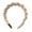 Beige, variant on Women Hair Hoop Twist Design Anti-slip Teeth Elastic Headband Lightweight Comfortable Cloth Headband Hair Accessories