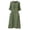 Green, variant on HBBIKVI Button-Front Midi Dress for Women Casual V-Neck A-Line Dress with Elbow-Length Sleeves,Side Pockets,and Relaxed Fit for Warm Weather Style