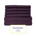 thumbnail image 4 of Juego de sábanas Sweet Home Collection 1500 Supreme Purple RV Short Queen, 4 of 6