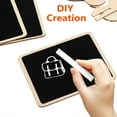 thumbnail image 3 of UPOUART 15Pcs Mini Tabletop Chalkboard Signs for Office Use Black PVC Erasable Menu Display, 3 of 8