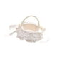thumbnail image 5 of Cesta de Bodas de Niña de Flores Cesta de Boda Cesta de Encaje de Moda Boda Flores Flores Cesta para Festivales Fiestas Ocasiones Especiales Tiendas Mango de cuentas, 5 of 8