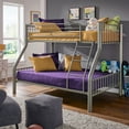thumbnail image 5 of Weston Home Visalia Kids Metal Twin over Full Bunk Bed, Gray, 5 of 8