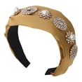 thumbnail image 1 of Cerceau de Mode Perle Décor Strass Cerceau Tressé Bandeau Couvre-Chef, 1 of 10
