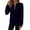Navy, variant on Womens Fall Pullover Tops Quilted 1/4 Zip Textured Long Sleeve Solid Color Sweatshirts Dailywear