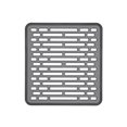 thumbnail image 1 of Alfombrilla para fregadero OXO Good Grips, tamaño pequeño, gris, sin PVC, 1 of 8