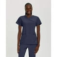 thumbnail image 5 of Fit by White Cross Women's Mock Wrap Solid Scrub Top, 5 of 11