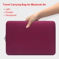 thumbnail image 4 of Bolsa Estuche para computadora portátil para Macbook Air Notebook Travel Carry Bag (rojo vino de 14 pulgadas) Ehuebsd Nuevos Originales, 4 of 6