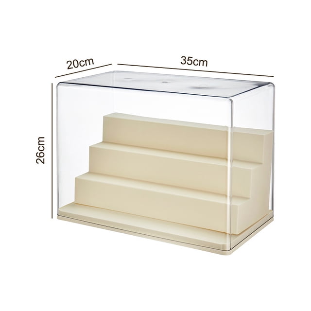 Caja ciega, soporte de exhibición de almacenamiento, bloques de construcción de muñecas, gabinete oscilante pequeño transparente a prueba de polvo, caja de exhibición hecha a mano de acrílico