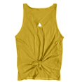 thumbnail image 5 of Yubnlvae Women's Backless Round Neck Vest - Cross-Strap Slim Fit Bralette Top | Back Hollow Round Neck Slim Fit Strapless Women's Vest (Yellow | M), 5 of 6