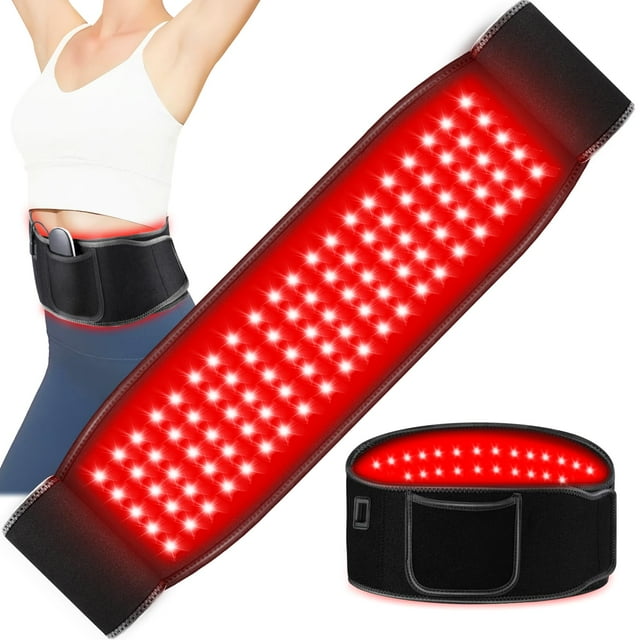 Cinturón de terapia de luz roja XFCOPUS 660 nm y 850 nm para aliviar el dolor corporal