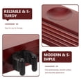 thumbnail image 5 of Mobutofu 1 Set Wall Mount Cue Rack In Dark Red Wood Perfect For Billiard Enthusiasts, 5 of 5