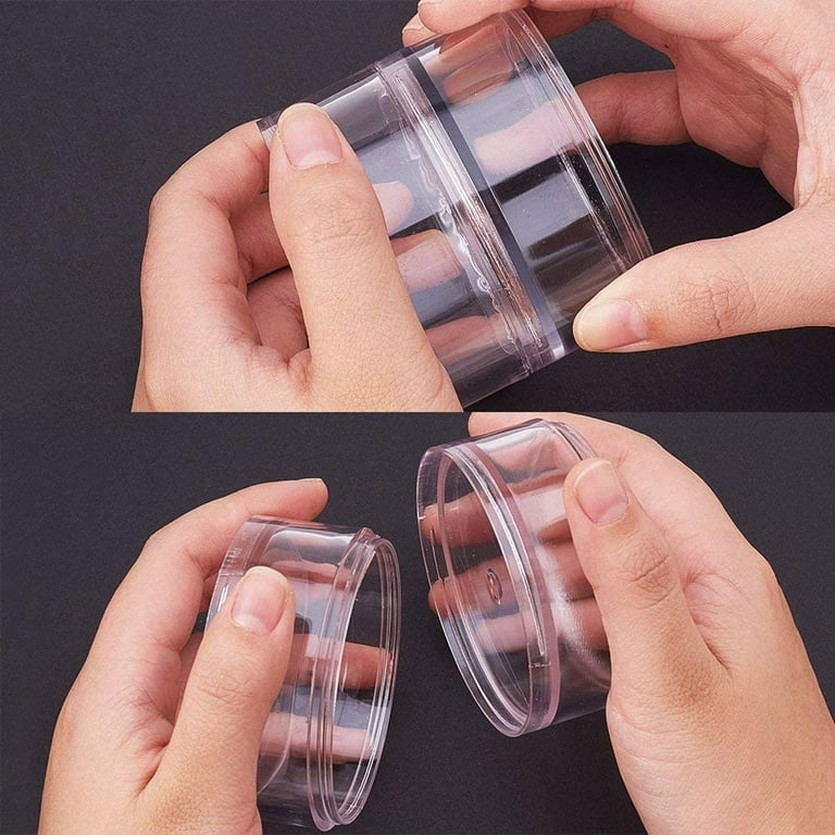 Small round clear plastic cheap containers