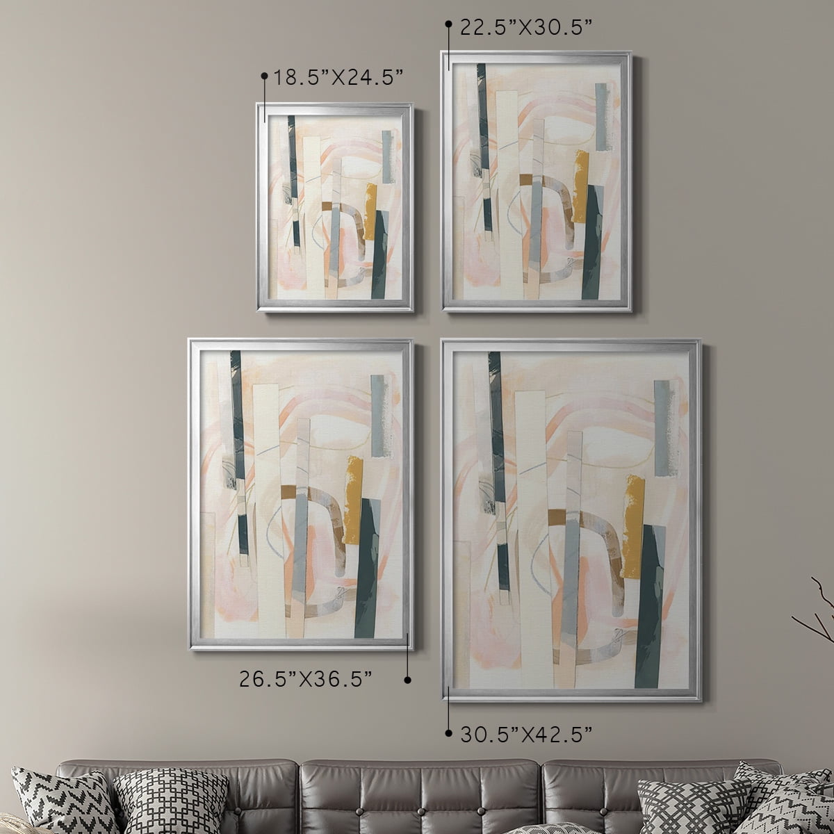 Melon Litmus III Premium Framed Print, in Gold, Black, or Silver - Ready to Hang