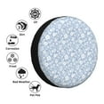 thumbnail image 4 of Pofeuu Gray White Floral Print Spare Tire Wheel Cover for Car Truck SUV Camper Universal Fit Spare Tire Cover RV Spare Tire Covers-16 inch, 4 of 6