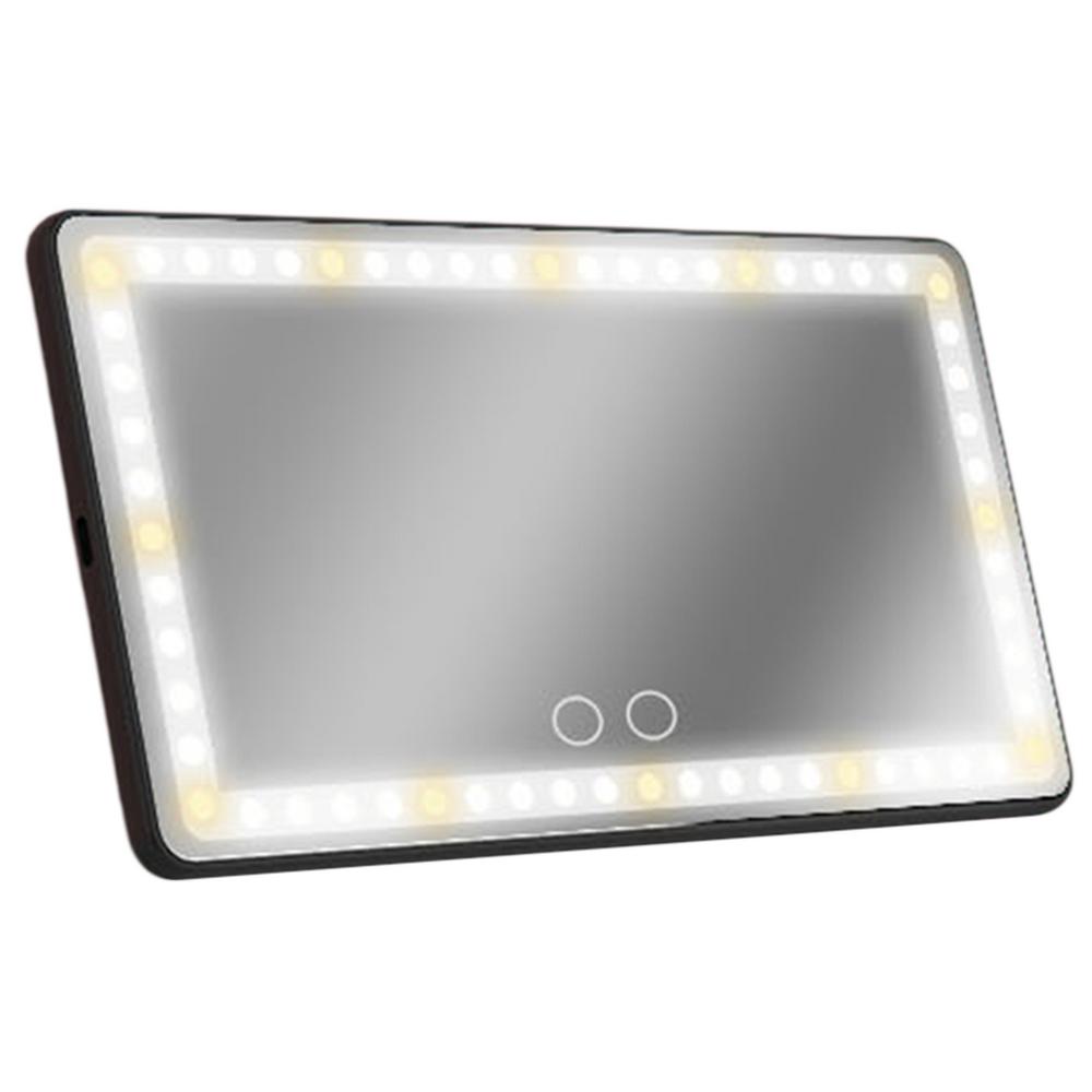 Careslong Visor Mirror with Light Rechargeable Car Mirror Vanity Visor