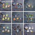thumbnail image 2 of Juego de 4 a 7 piezas de alfileres esmaltados de dibujos animados de príncipe y zorro, broches de animales bonitos de chica vaquera, insignias de solapa, arte de pintura al óleo, regalos de joyería, 2 of 5