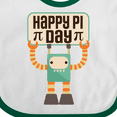 thumbnail image 4 of Inktastic Happy Pi Day Robot Math Class Boys or Girls Baby Bib, 4 of 4