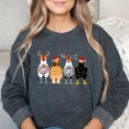 thumbnail image 1 of Sudadera divertida con capucha para pollos, suéter de animales divertidos, camisas de campo de Navidad, regalo de granja, 1 of 5