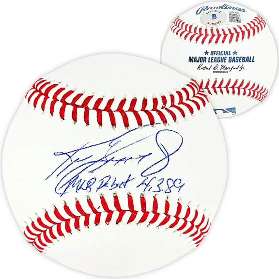 Ken Griffey Jr. Autographed Official MLB Baseball Seattle Mariners "MLB Debut 4-3-89" Beckett BAS Witness 212459