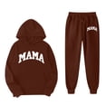 thumbnail image 4 of Big Girls Outfits Sets Casual Winter Wear Trendy Printed Hooded Sweatshirt Cute Girls' Fall Clothing Sets Coffee Size 8-9T, 4 of 4