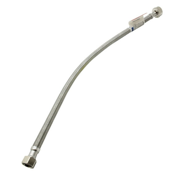 Thrifco 7642098 1/2 C X 7/8 BC X 20 Inch Stainless Steel Toilet Supply Line RISER