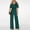 Army Green, variant on Black*Friday Discounted Items under $5 GaThRRgYP Womens Pants,Women's Fashion Casual Solid Color Mesh Short Sleeve Wide Leg Trousers Jumpsuit
