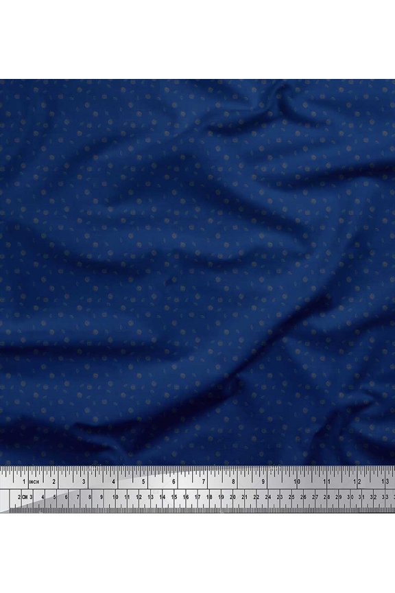 Viscose Chiffon Fabric Leaves & Spiral Shirting Decor Fabric Printed Yard 42 Inch Wide