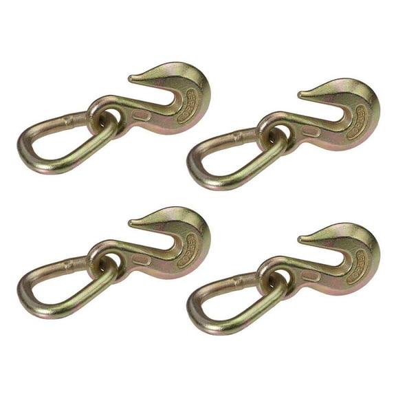 Clevis Grab Hook w/ Pear Link - Grade 70 - 4 Pack
