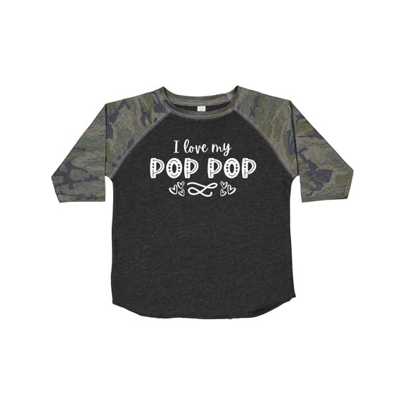 Inktastic I Love My Pop Pop with Hearts Boys or Girls Toddler T-Shirt