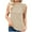 Khaki, variant on Womens Solid Color Half High Neck Sleeveless Sweater Round Neck Tank Top Workout Tank Tops Slim Fitted Basic Cami Tee Shirts Black M