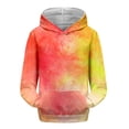 thumbnail image 6 of Mercatoo Teen Girls Cute Tie Dye Hoodies Fleece Warm Oversized Pullover Sweatshirts Kids Gradient Color Cotton Hoodie Clothes, 6 of 7