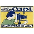 thumbnail image 2 of Johann Georg van Caspel 18x13 Gold Ornate Wood Frame and Double Matted Museum Art Print Titled - Photo Articles Capi, Kalverstraat 115 Amsterdam (C. 1899), 2 of 4