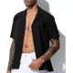 thumbnail image 2 of Camisa Formal Hombre Camisa Casual Manga Corta Arjen Kroos, 2 of 7